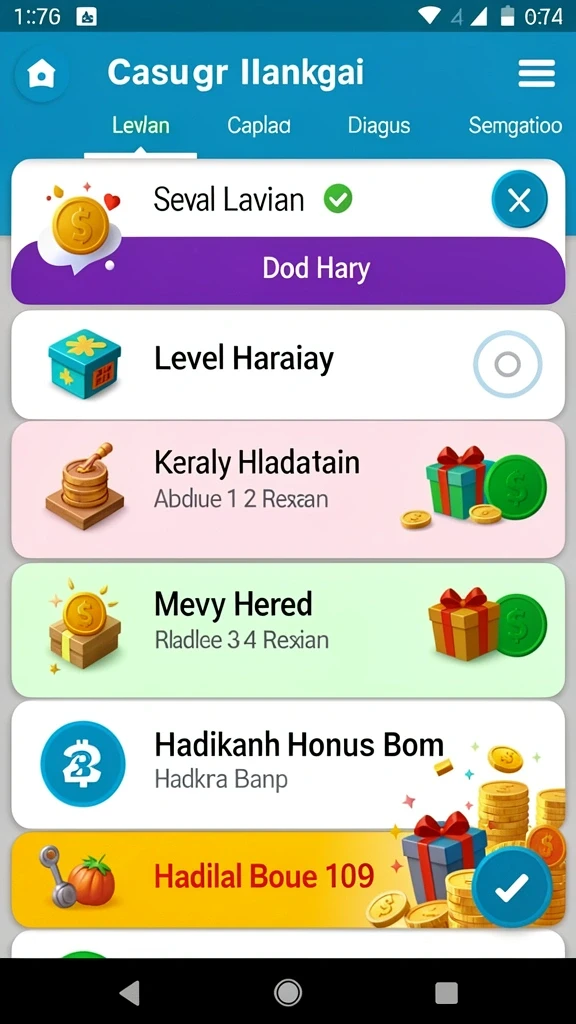 Level menantang yang selalu baru.