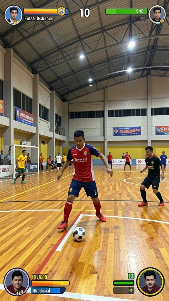 Menampilkan karakter utama dalam petualangan epik.