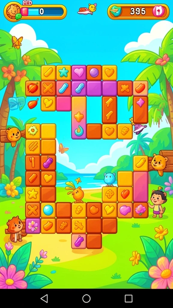 Beragam level menarik dengan desain yang unik.