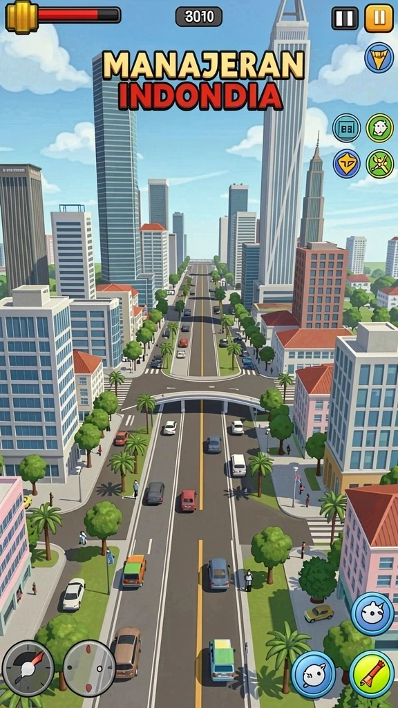 Menunjukkan dunia luas yang bisa dijelajahi oleh pemain.