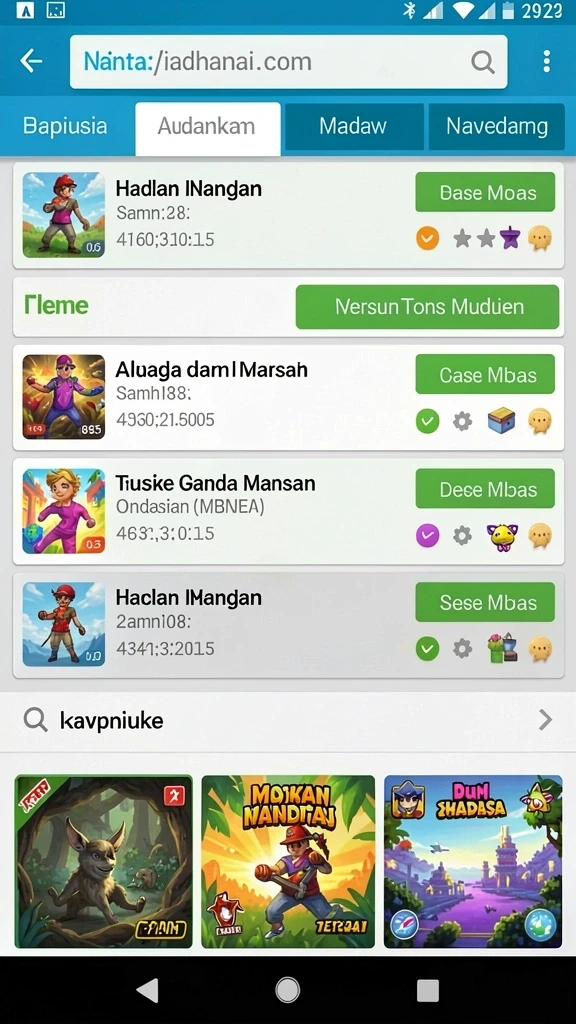 Tangkapan layar menunjukkan grafis menawan dari level yang menantang.