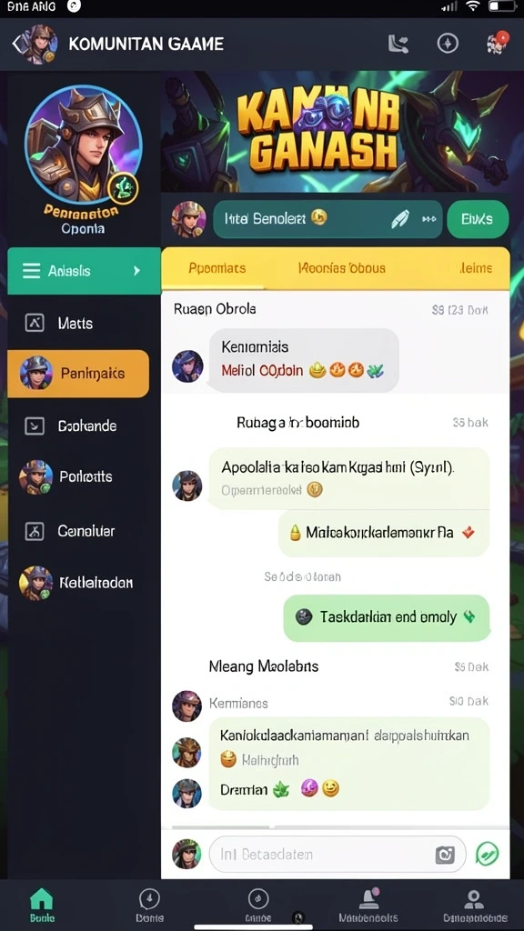 Tampilan antarmuka yang modern dan menarik.
