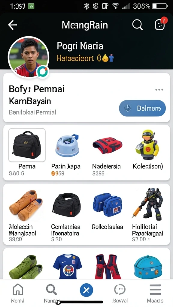 Tangkapan layar menunjukkan antarmuka utama aplikasi JAYABET.