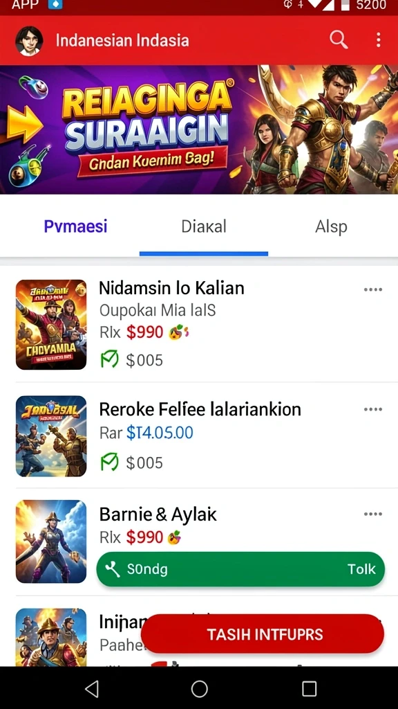 Screenshot fitur kompetisi dengan teman-teman.