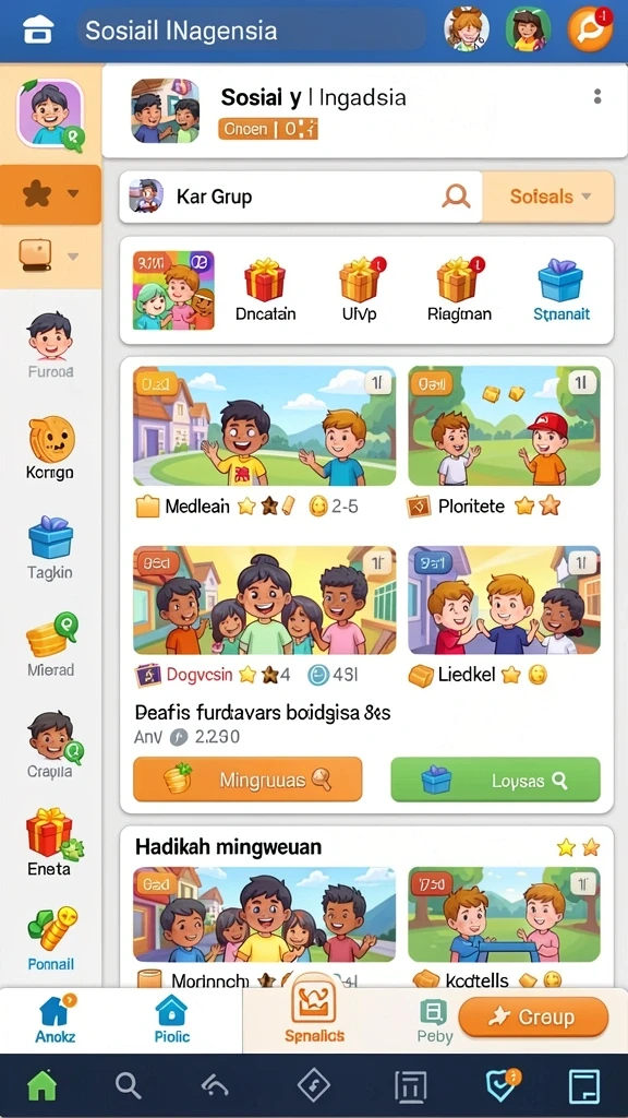 Tampilan antarmuka pengguna yang menarik.
