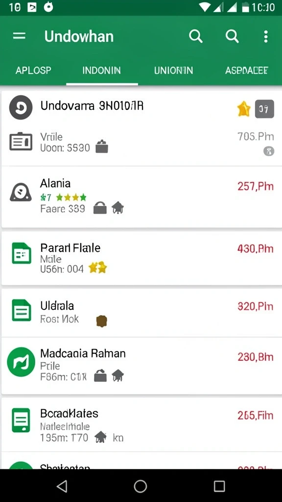 Beragam pilihan permainan menarik dalam aplikasi.