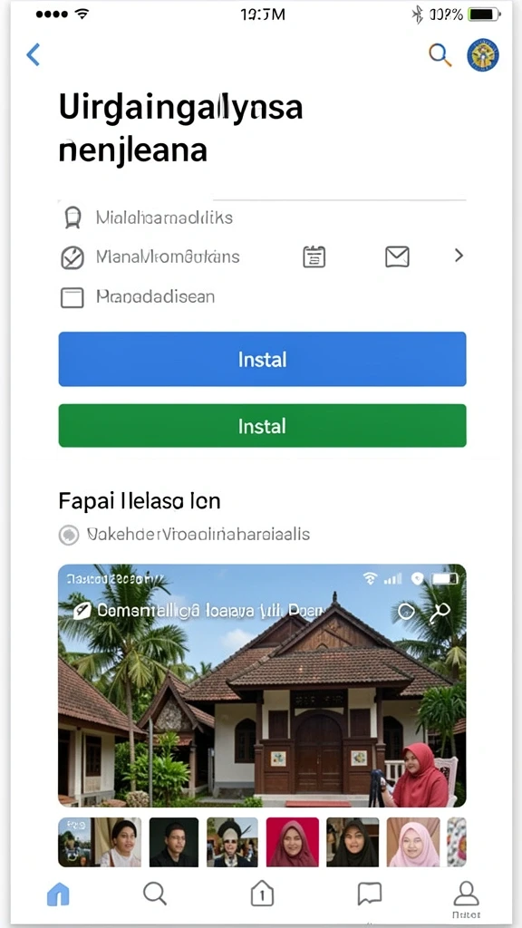 Tampilan awal yang menarik dan intuitif.