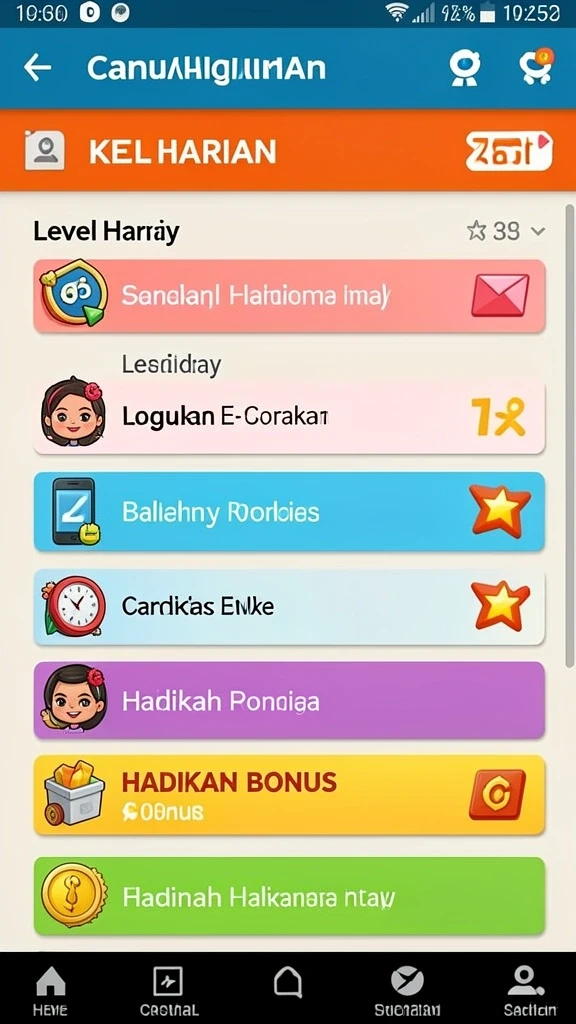Level menantang yang membuat adrenaline meningkat.
