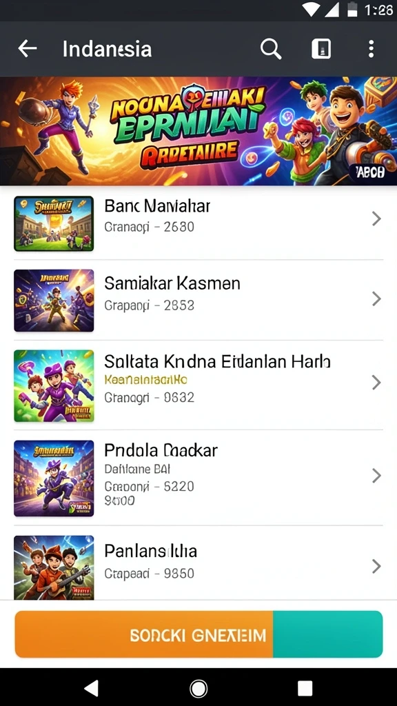 Level tantangan dengan rintangan menarik.