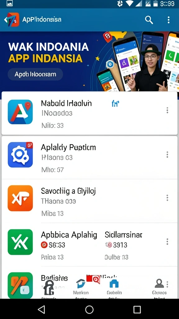 Tampilan menu utama yang menarik dan user-friendly.