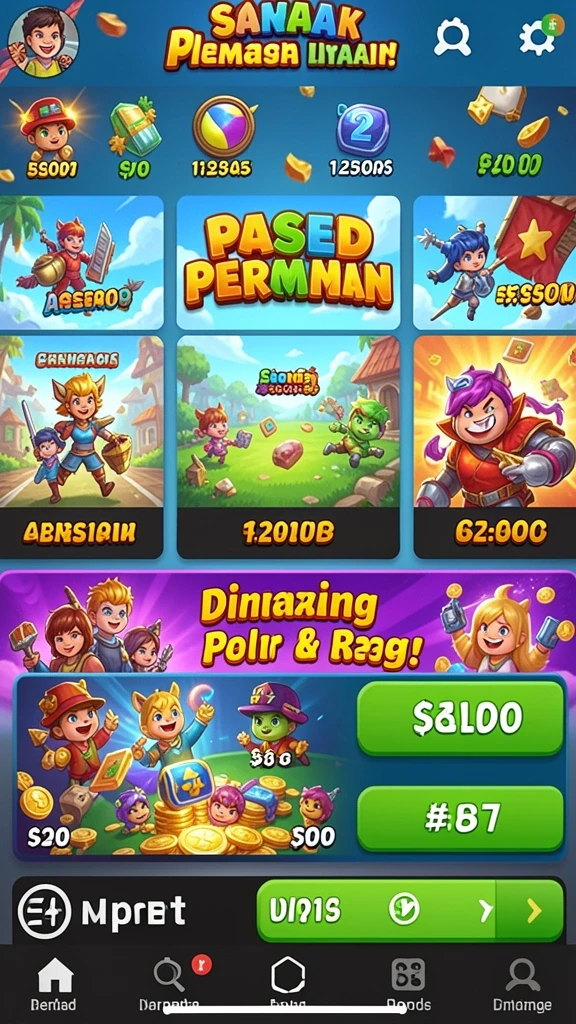 Turnamen seru dengan hadiah menarik setiap minggunya.