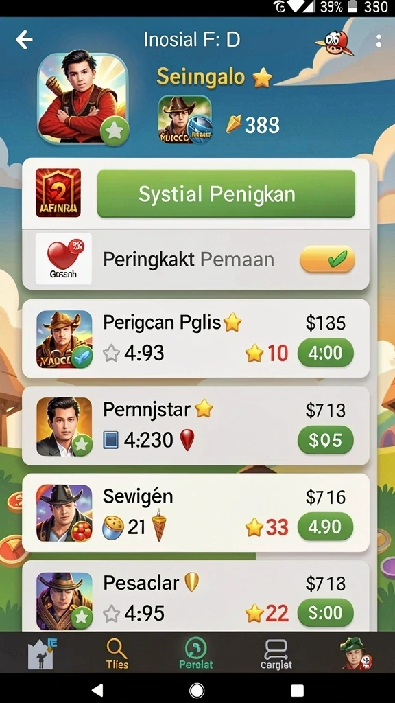 Fitur komunitas yang mendukung interaksi antar pemain.