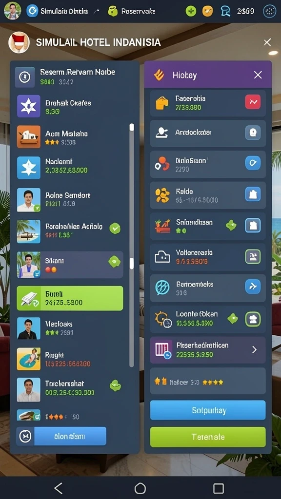 Leaderboard menunjukkan peringkat pemain secara real-time.