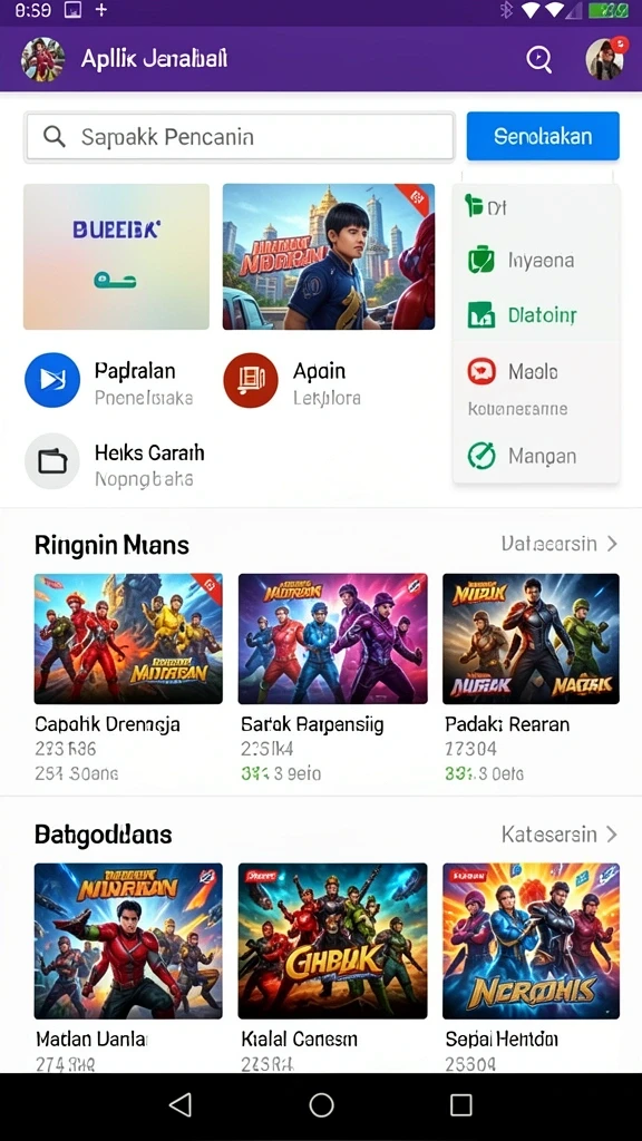 Tampilan antarmuka yang menarik dan mudah dinavigasi.