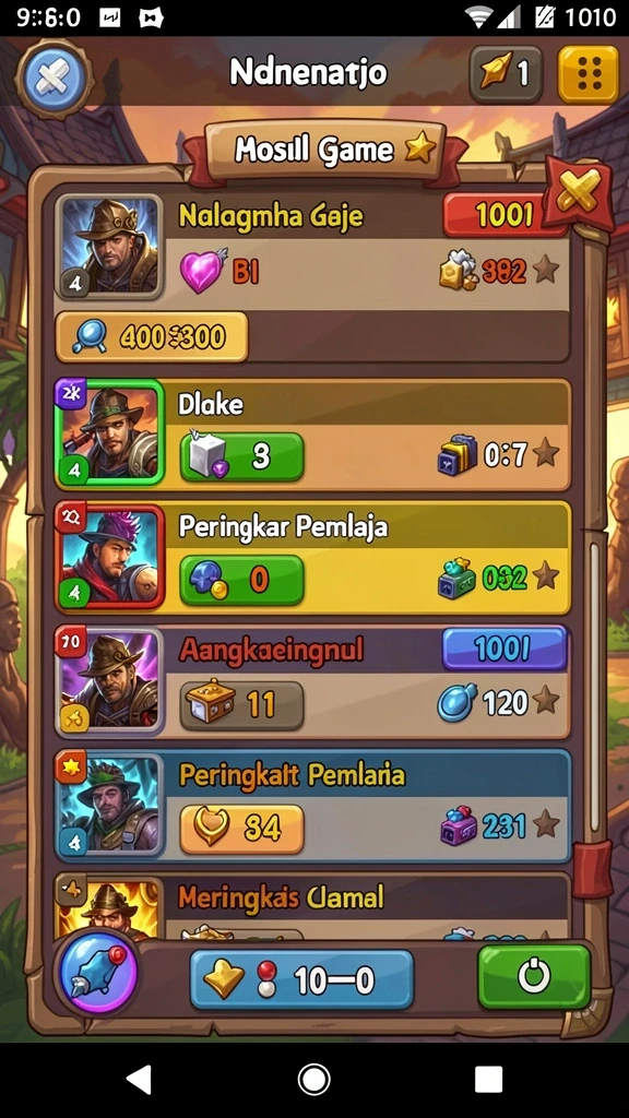 Mode permainan yang bervariasi dan menyenangkan.