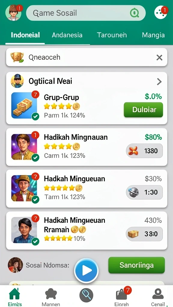 Tampilan antarmuka yang menarik dan user-friendly.